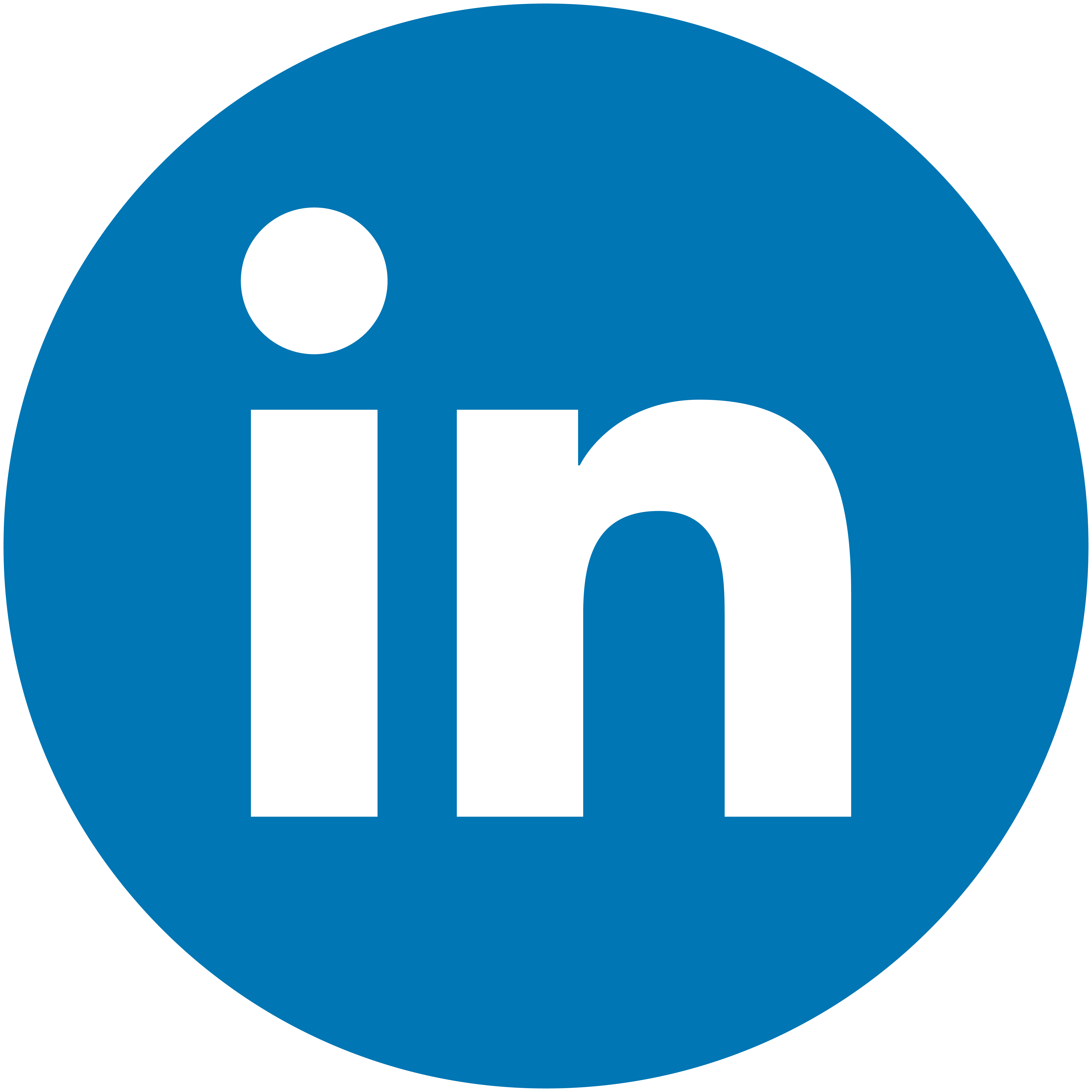 Blue LinkedIn icon